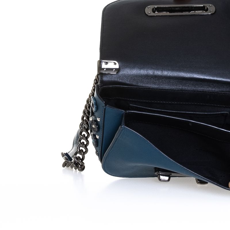 Bolsa-Coach-Flores-Couro-Azul
