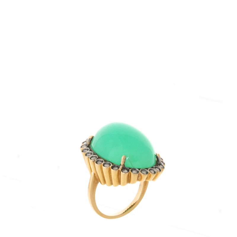 Anel-Ouro-Rosa-Brilhantes-Conhaque-e-Crisoprasio-Oval
