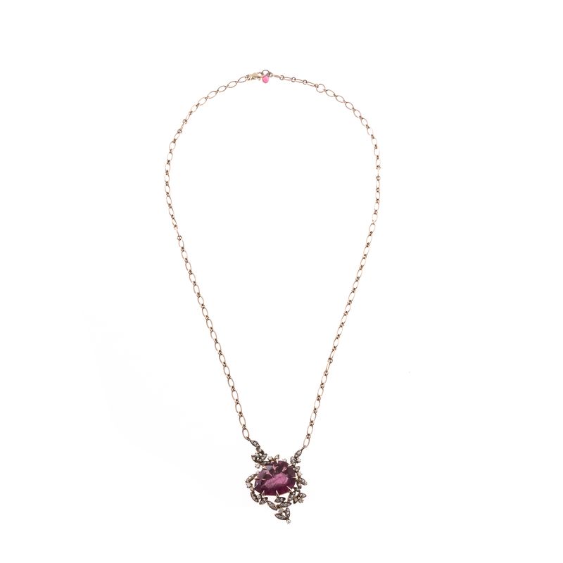 Colar-Ouro-Brilhantes-e-Turmalina-Rosa
