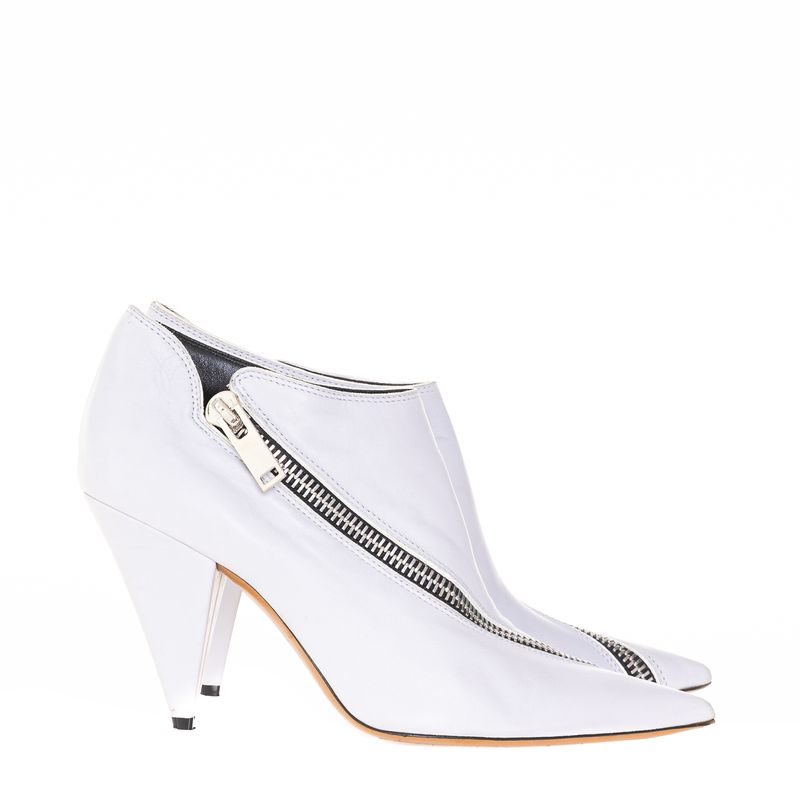 Bota-Ankle-Boot-Celine-Cinza-com-Ziper