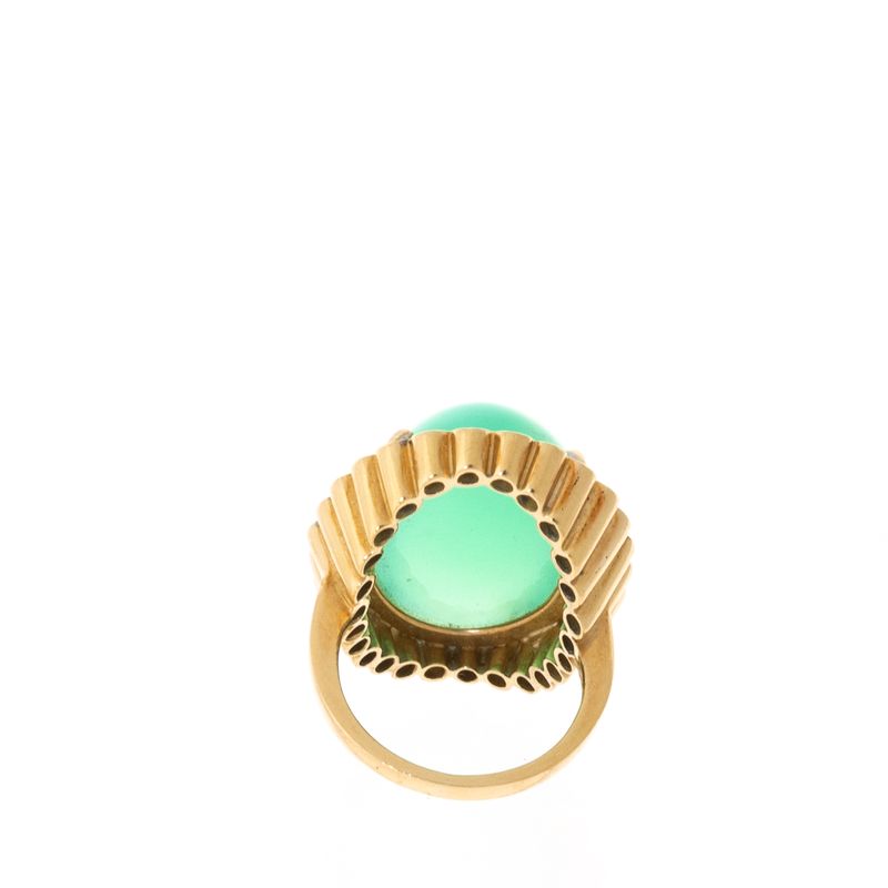 Anel-Ouro-Rosa-Brilhantes-Conhaque-e-Crisoprasio-Oval