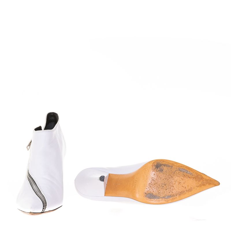 Bota-Ankle-Boot-Celine-Cinza-com-Ziper