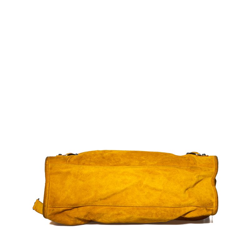 Bolsa-Balenciaga-Motocross-Classic-Camurca-Mostarda