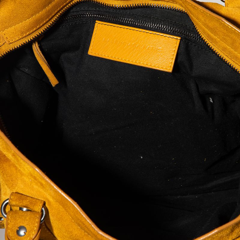 Bolsa-Balenciaga-Motocross-Classic-Camurca-Mostarda