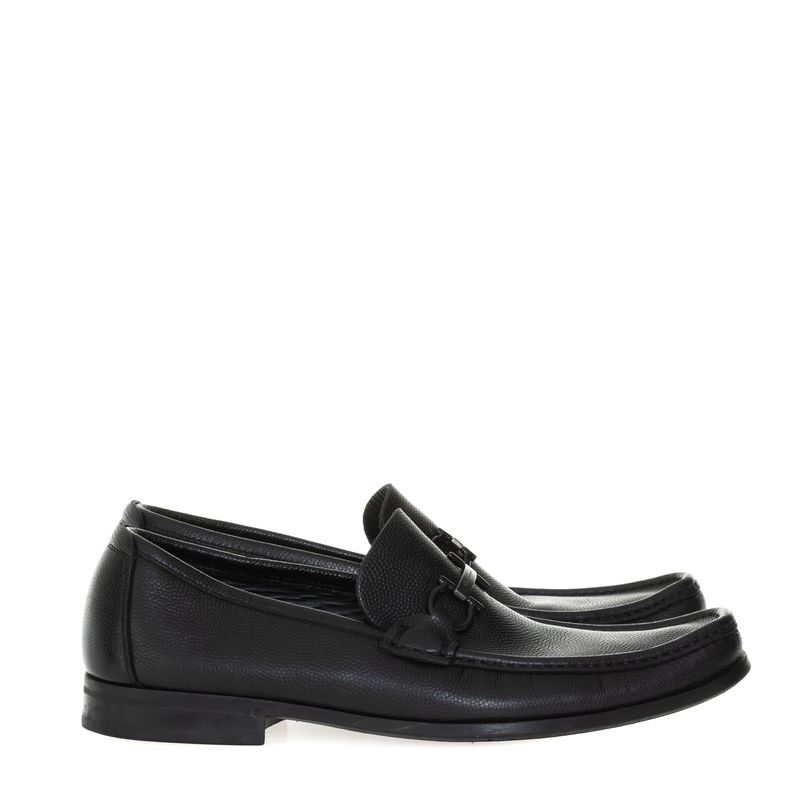 Sapato-Mocassim-Salvatore-Ferragamo-Garcini-Preto