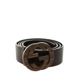 Cinto-Gucci-Couro-Marrom-e-Fivela-Madeira