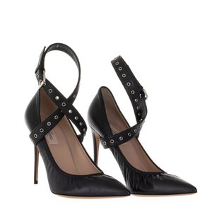 Scarpin Valentino Couro Preto