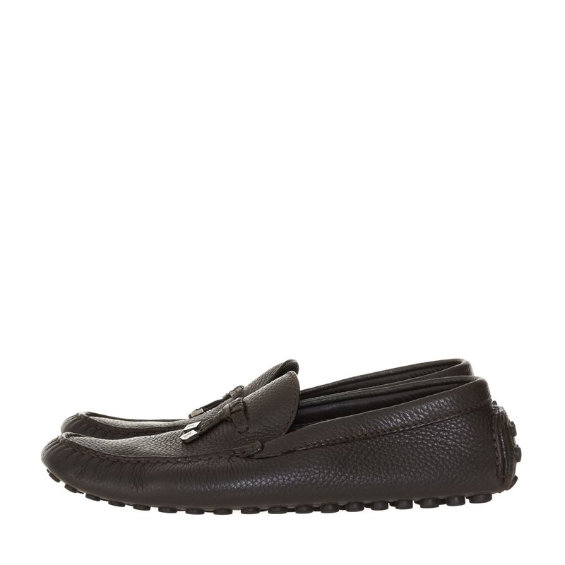 Mocassim-Louis-Vuitton-Drivers-Couro-Marrom