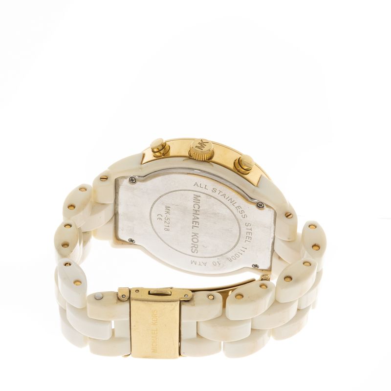 Relogio-Michael-Kors-Branco-e-Dourado