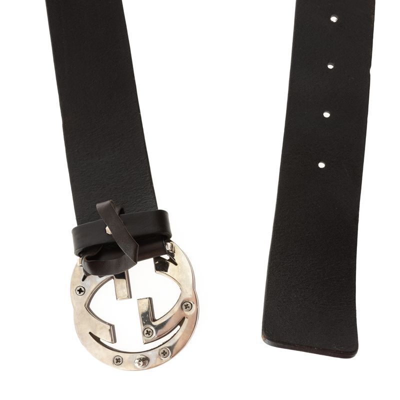 Cinto-Gucci-Couro-Marrom-e-Fivela-Madeira