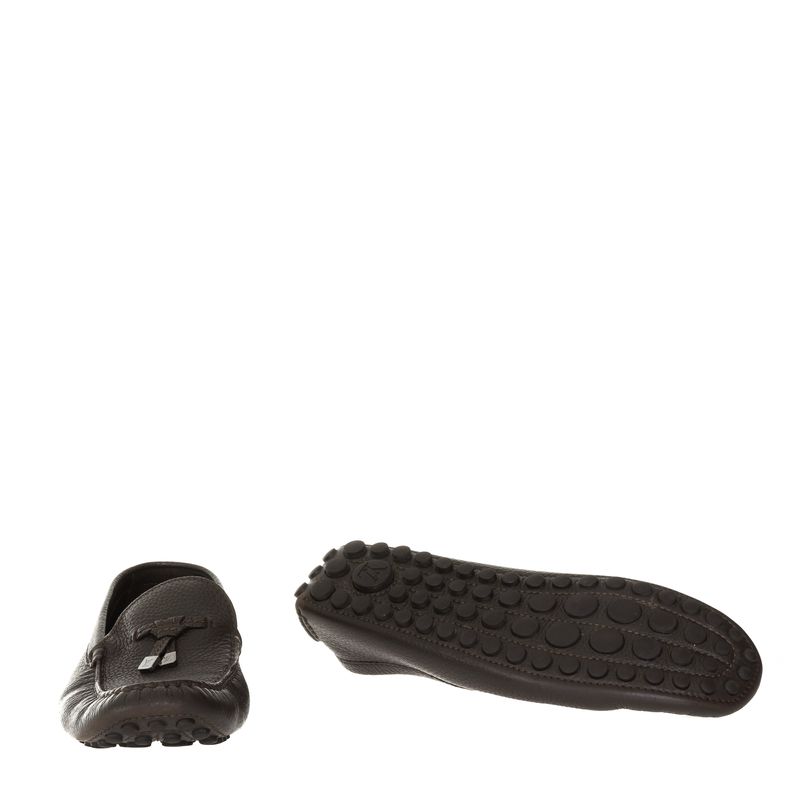 Mocassim-Louis-Vuitton-Drivers-Couro-Marrom