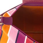 Bolsa-Longchamp-Tecido-Listrado-Laranja-Rosa-e-Vermelho