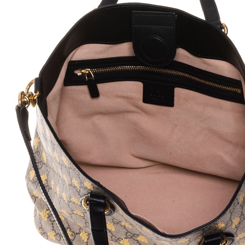 Bolsa-Gucci-Tote-GG-Supreme-Abelhas