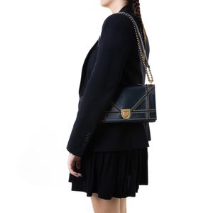 Bolsa Christian Dior Diorama Azul Escuro