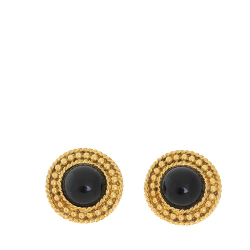 Brinco-Vintage-Pressao-Redondo-Dourado-e-Acetato-Preto