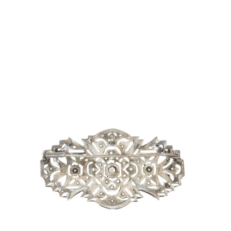 Broche-Vintage-Grande-Prateado-e-Strass