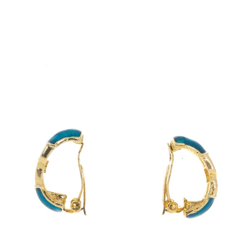 Brinco-Vintage-Pressao-Meia-Argola-Dourado-Azul-e-Strass