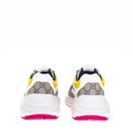 Tenis-Gucci-GG-Rhyton-Canvas-e-Nylon-Bege-Branco-e-Azul