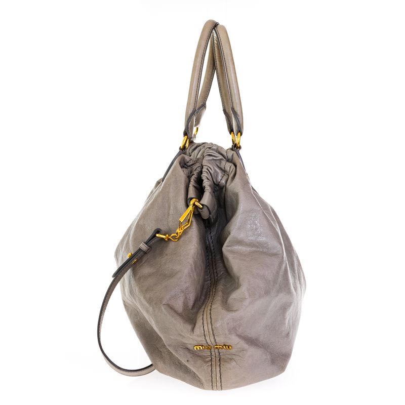 Bolsa-Miu-Miu-Couro-Cinza