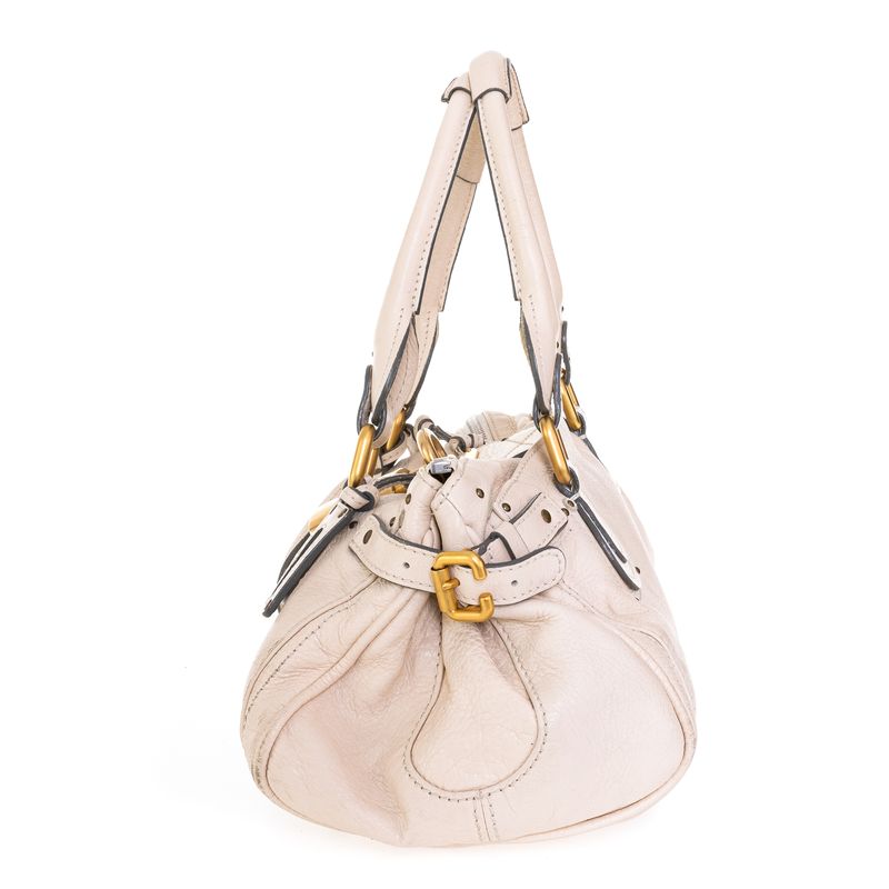 Bolsa-Chloe-Paddington-Padlock-Creme