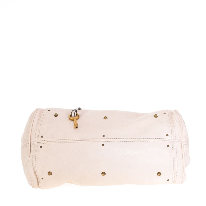 Bolsa-Chloe-Paddington-Padlock-Creme