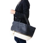 Bolsa-Salvatore-Ferragamo-Tote-Extensivel-Couro-Preto-Branco-e-Vermelho