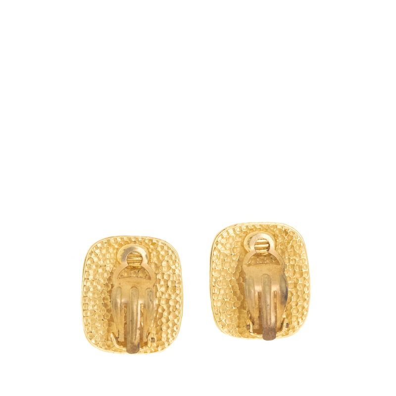 66948-Brinco-Chanel-Vintage-Pressao-Dourado-e-Resina-Verde-verso