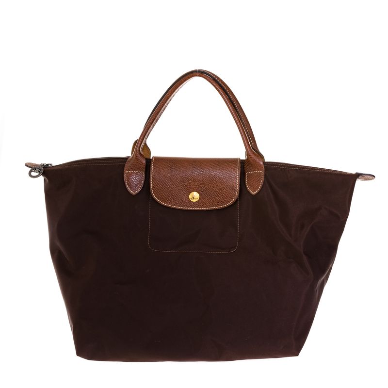 66927-Bolsa-Longchamp-Le-Pliage-de-Mao-Nylon-Marrom-1