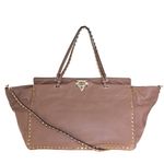 Bolsa-Valentino-Rockstud-Tote-Bege