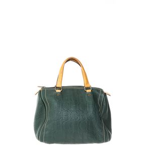 Bolsa Carolina Herrera CH Couro Verde