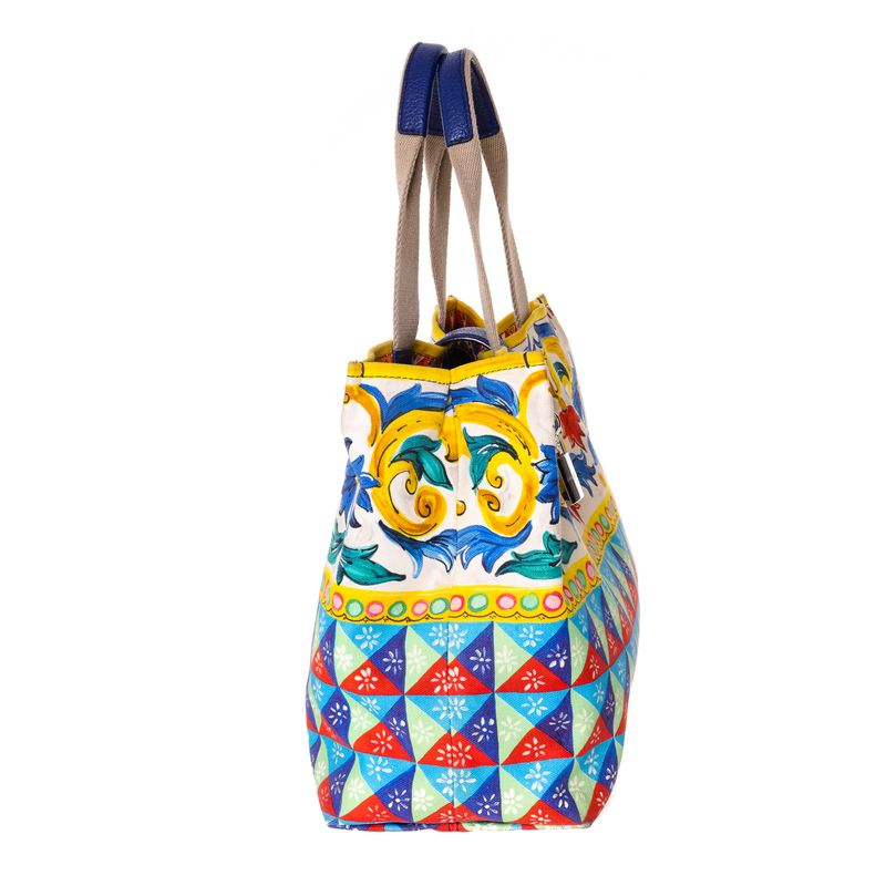 Bolsa-Dolce---Gabbana-Shopping-Canvas-Carreto-Majolica