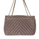 Bolsa-Chanel-Chevron-Statement-Flap-Cinza