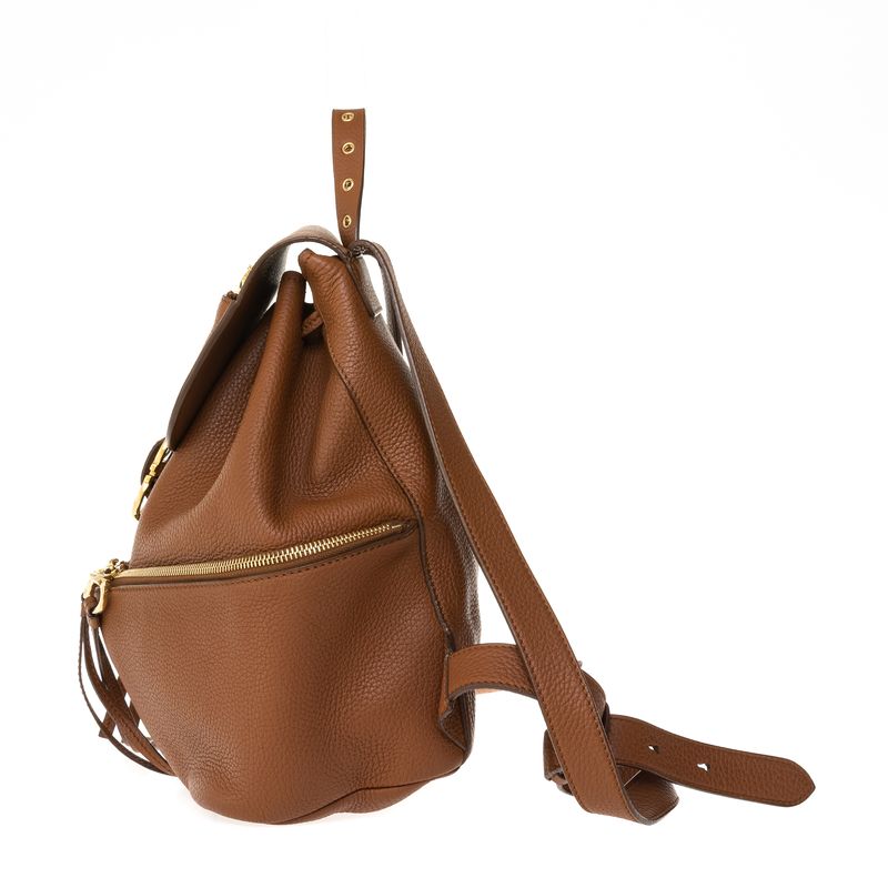 Mochila-Salvatore-Ferragamo-Couro-Caramelo