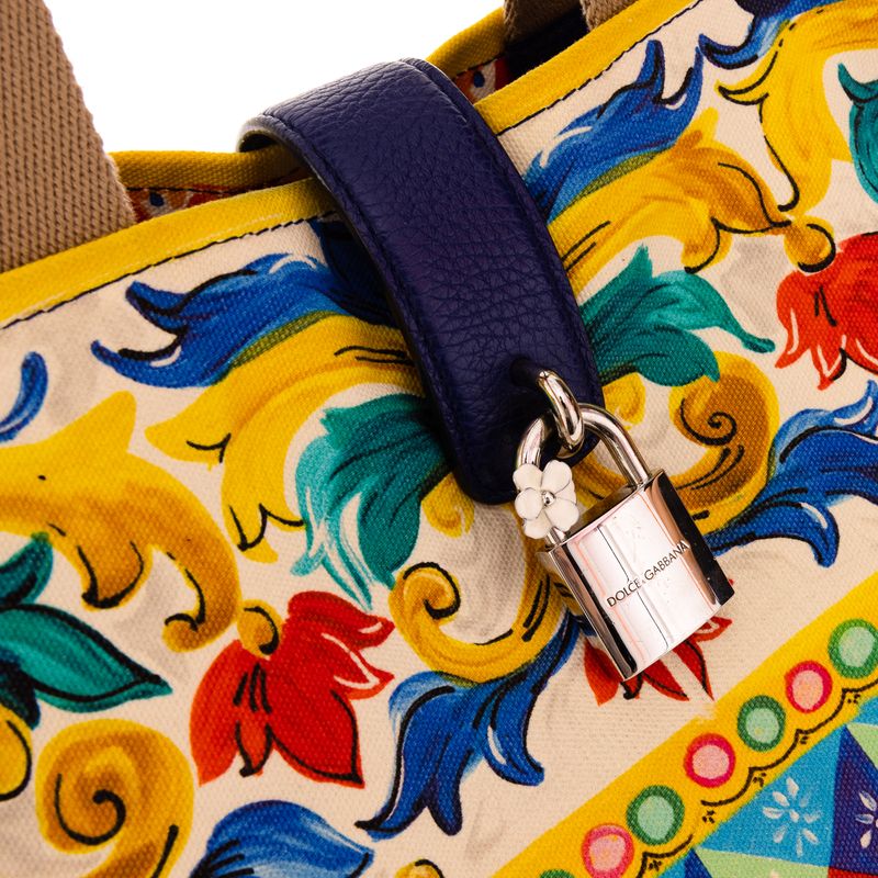 Bolsa-Dolce---Gabbana-Shopping-Canvas-Carreto-Majolica