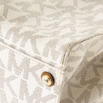 Bolsa-Michael-Kors-Monograma-Branco-e-Caramelo