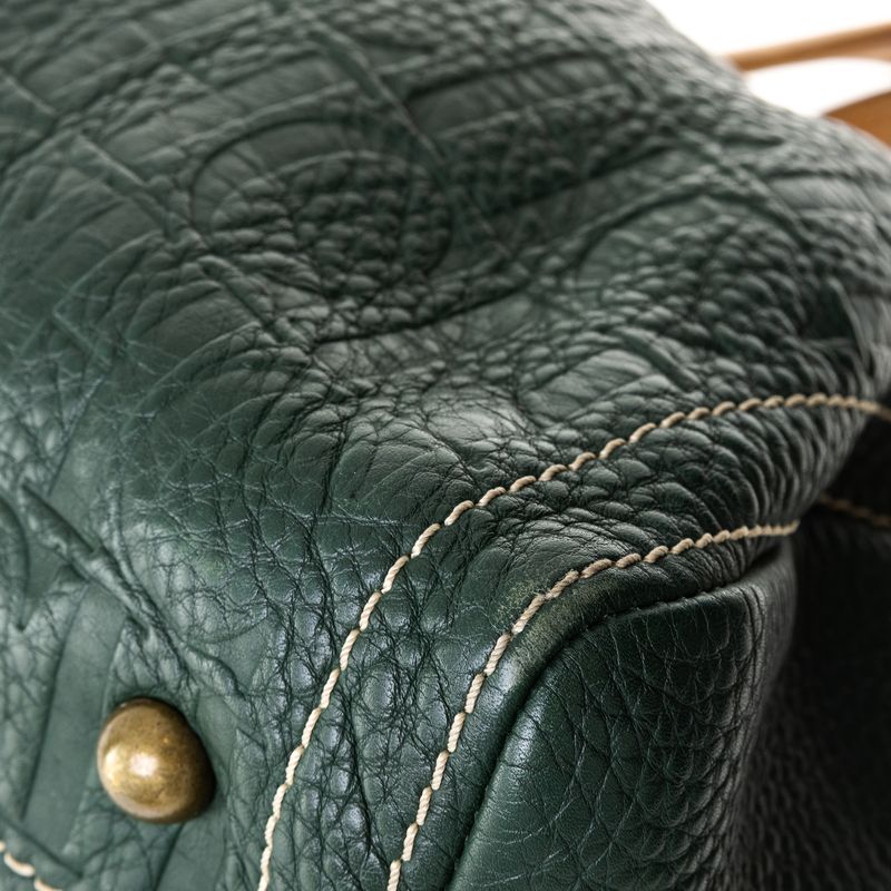 Bolsa-Carolina-Herrera-CH-Couro-Verde