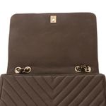 Bolsa-Chanel-Chevron-Statement-Flap-Cinza