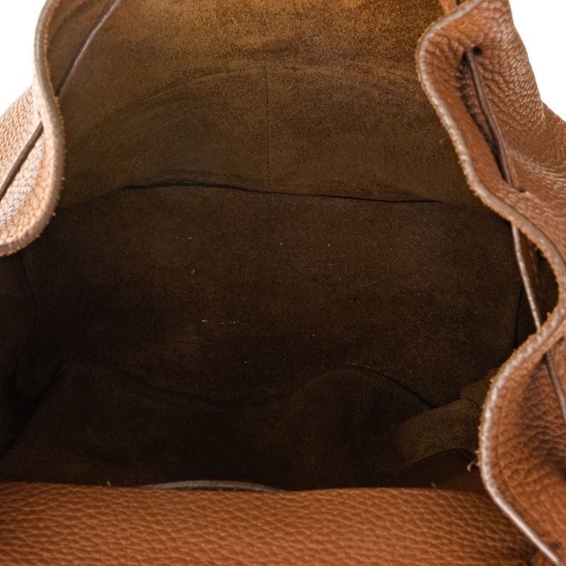 Mochila-Salvatore-Ferragamo-Couro-Caramelo