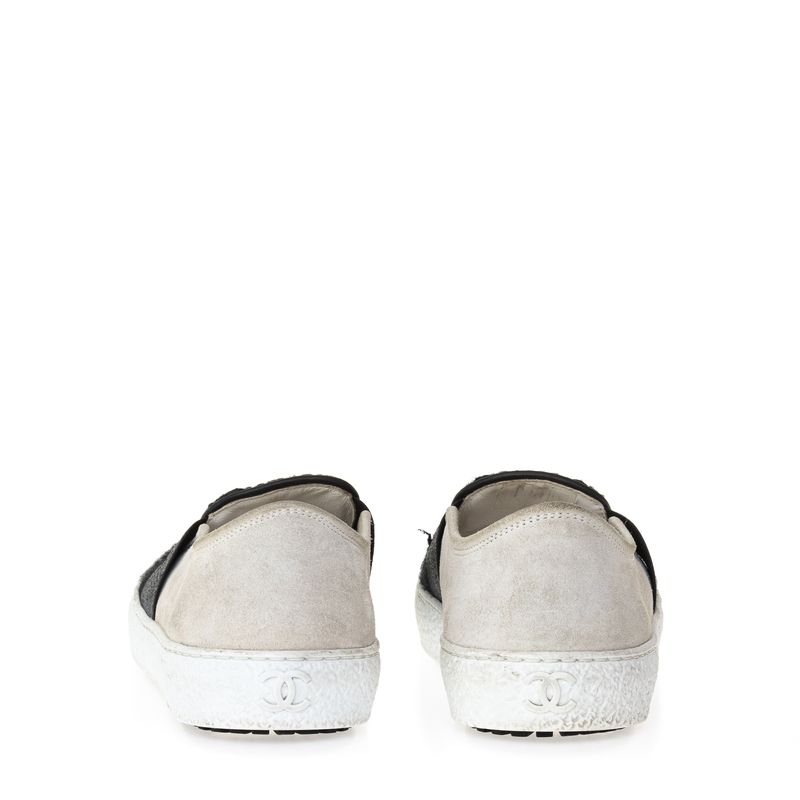 67033-Tenis-Chanel-Tweed-Preto-e-Camurca-Bege-2