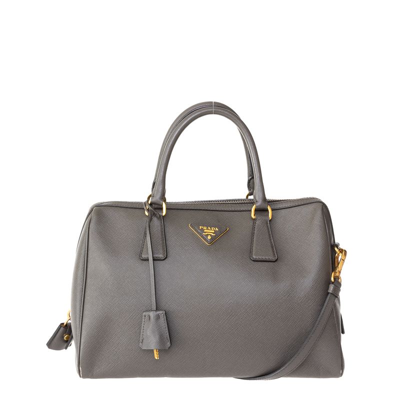 Bolsa-Prada-Transversal-Saffiano-Cinza