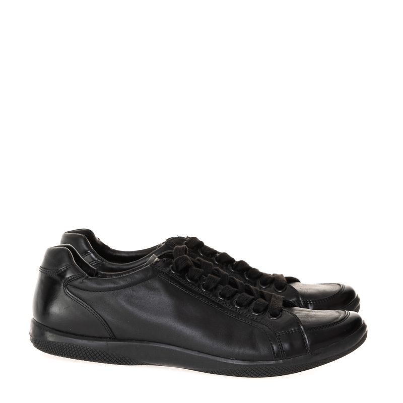 Tenis-Prada-Couro-Preto