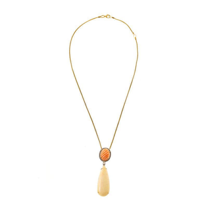 Colar-Gota-Ouro-Brilhantes-Opala-e-Coral