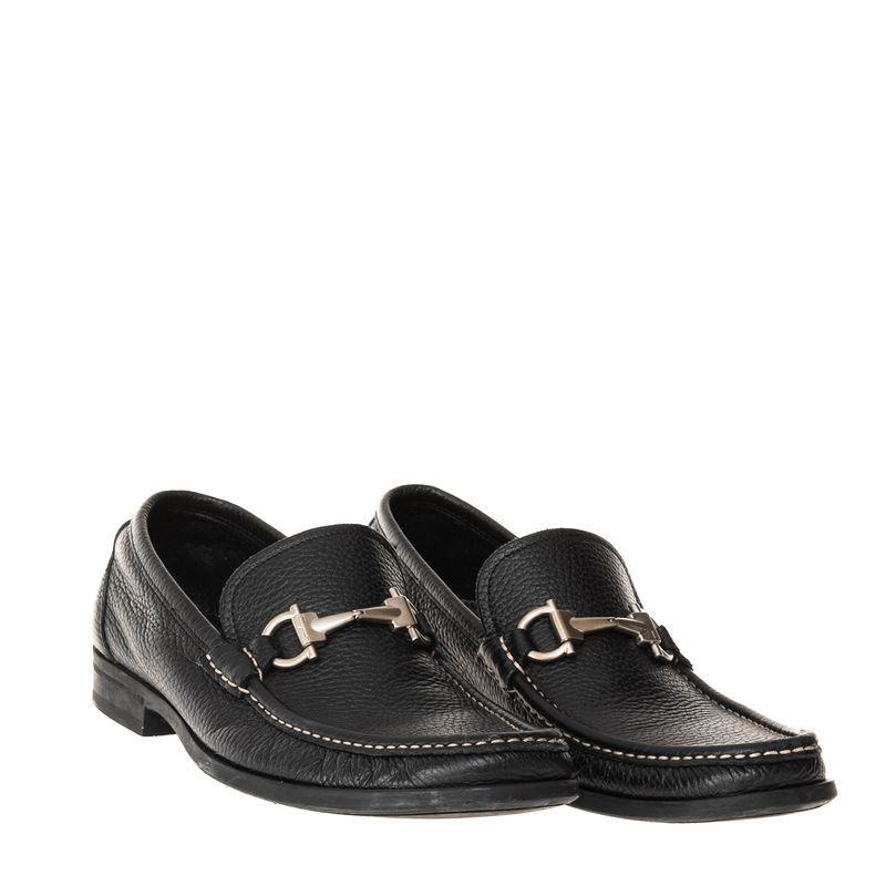 Mocassim-Salvatore-Ferragamo-Couro-Preto