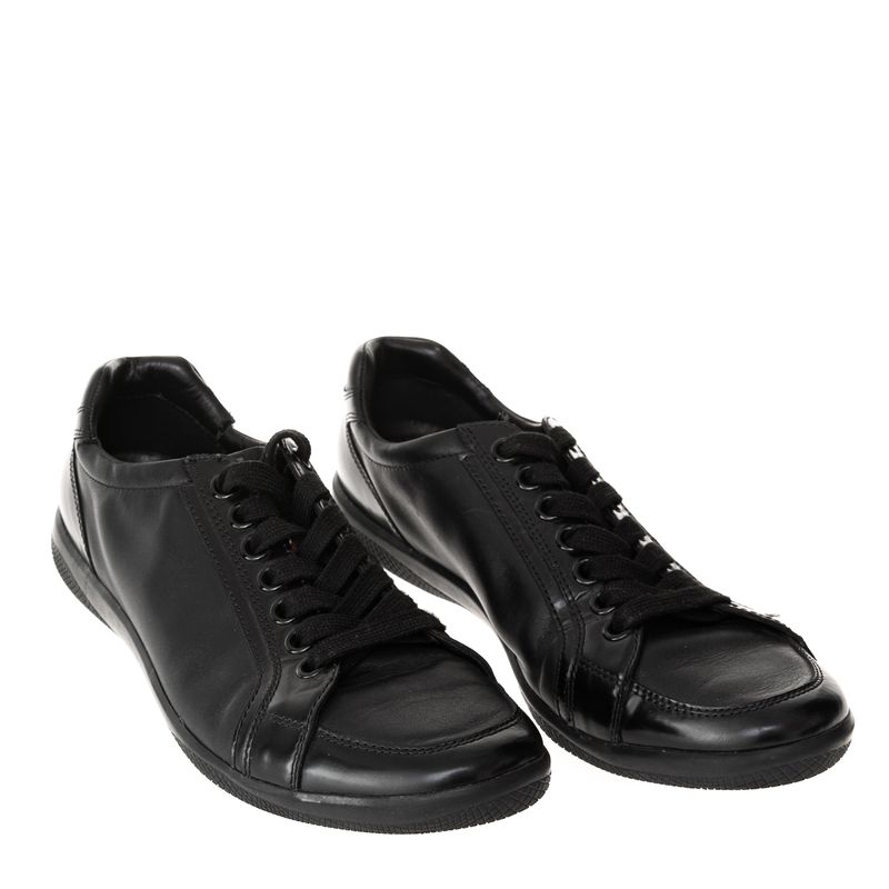 Tenis-Prada-Couro-Preto