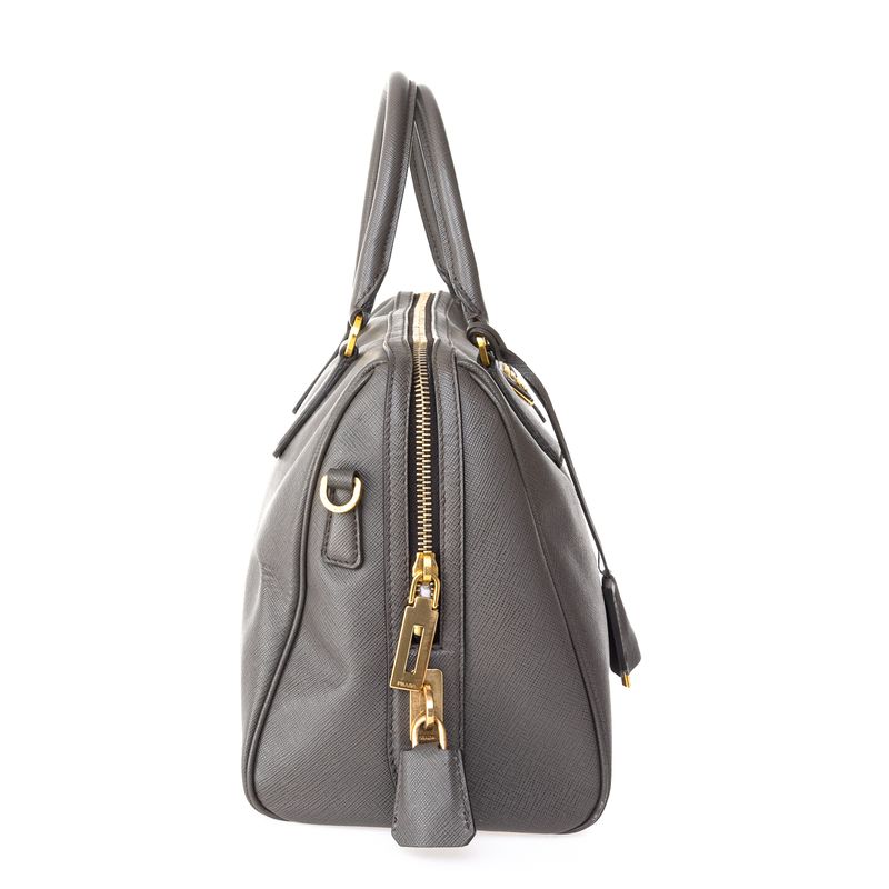 Bolsa-Prada-Transversal-Saffiano-Cinza