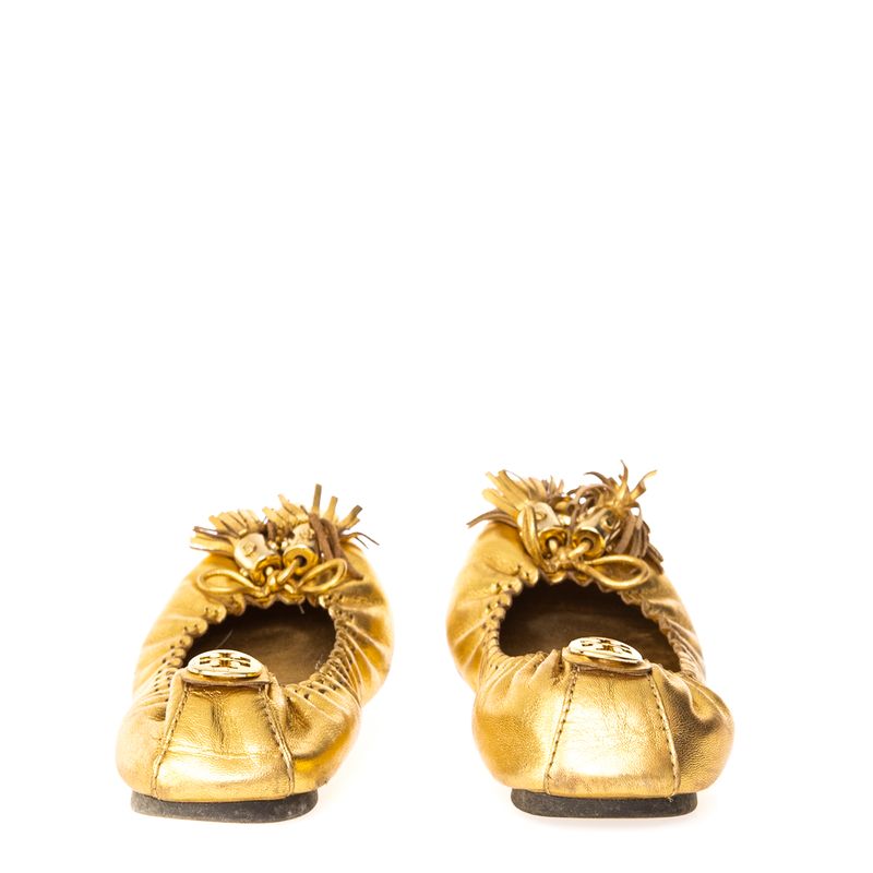 Sapatilha-Tory-Burch-Tassel-Couro-Dourada
