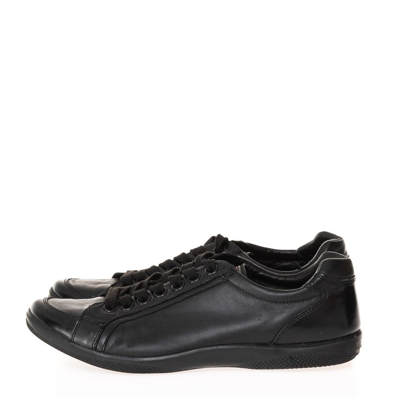 Tenis-Prada-Couro-Preto