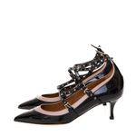Scarpin-Valentino-Tiras-Verniz-Preto-e-Couro-Bege