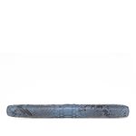 Clutch-Celine-Diamond-Couro-Preto-Branco-e-Phyton-Azul