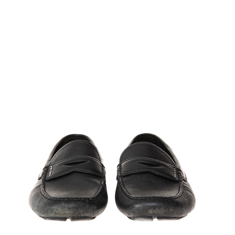 Mocassim-Prada-Couro-Saffiano-Preto